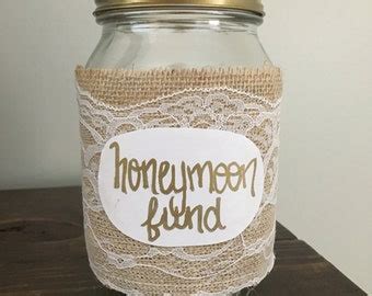 Honeymoon fund jar | Etsy