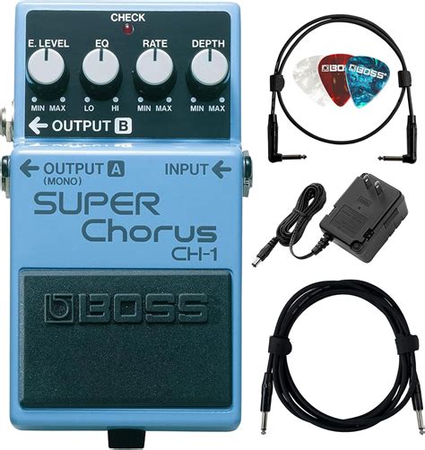 Amazon.com: Boss CH-1 Super Chorus Bundle with Gearlux Power Supply