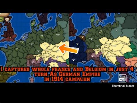 I Captured Whole France And Belgium In 4 Turn As Germany In 1914