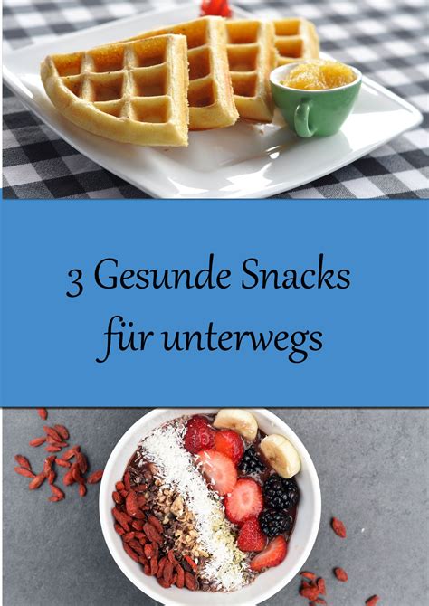 3 gesunde Snacks für unterwegs mit denen du garantiert schneller