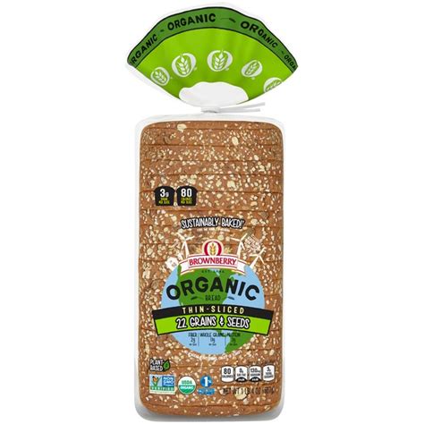 Brownberry Organic Thin Sliced 22 Grains And Seeds Bread 20 Oz Instacart