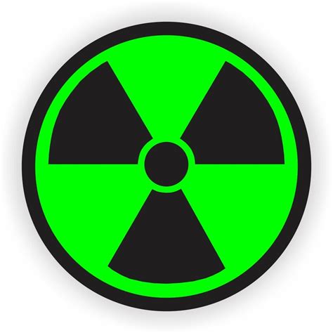 Green Radioactive Symbol