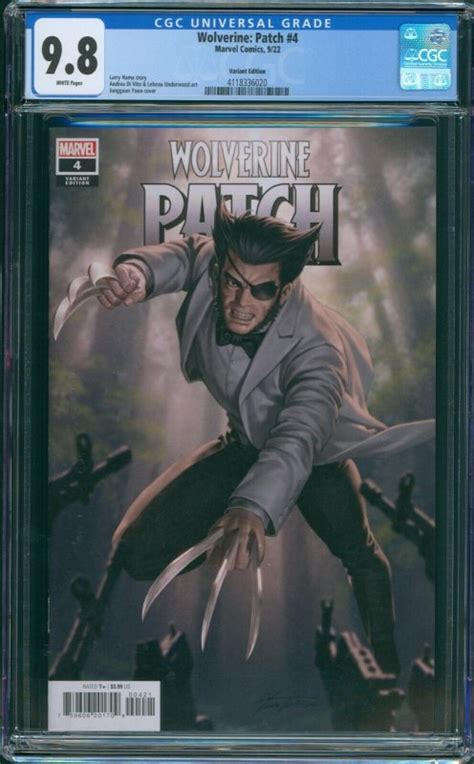 Wolverine Patch Cgc Jung Geun Yoon Variant Marvel X Men