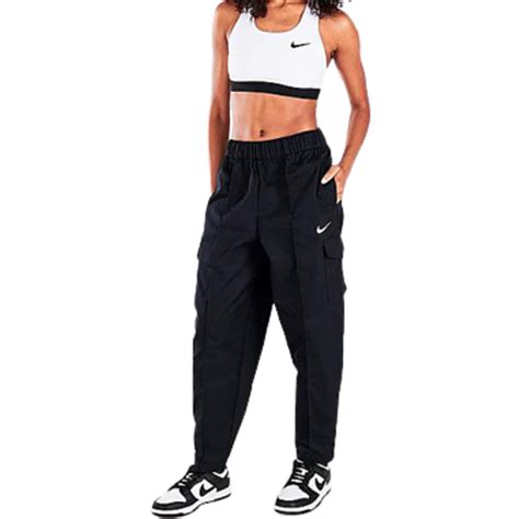 Nike Womens Sportswear Essentials Curve Woven High Rise Cargo Pants