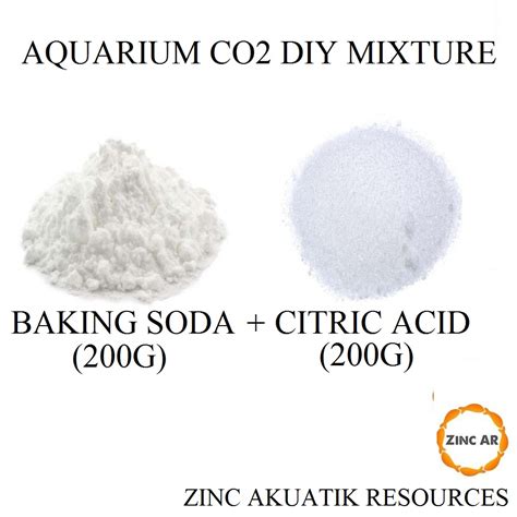 Citric Acid Baking Soda For Co2 Diy Aquarium 200g 200g Shopee Malaysia