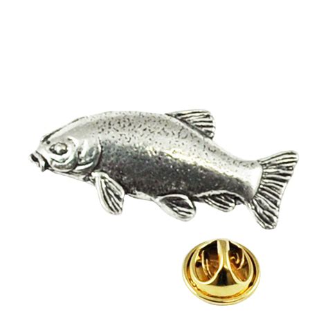 Tench Fish English Pewter Lapel Pin Badge From Ties Planet Uk