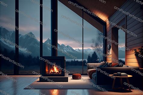 Zoom Virtual Backgrounds 4608 X 3072 High Res Luxury Living Fireplace