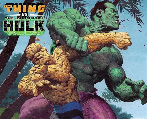 Fantastic Four By Dan Slott Vol 4 Thing Vs Immortal Hulk Review AIPT