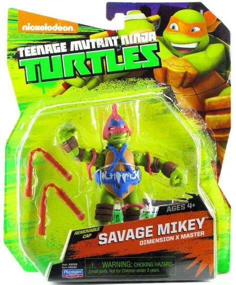 Teenage Mutant Ninja Turtles Nickelodeon Savage Mikey 5 Action Figure ...