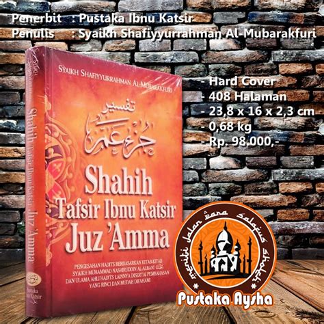 Jual Shahih Tafsir Ibnu Katsir Juz Amma Pustaka Ibnu Katsir Pustaka