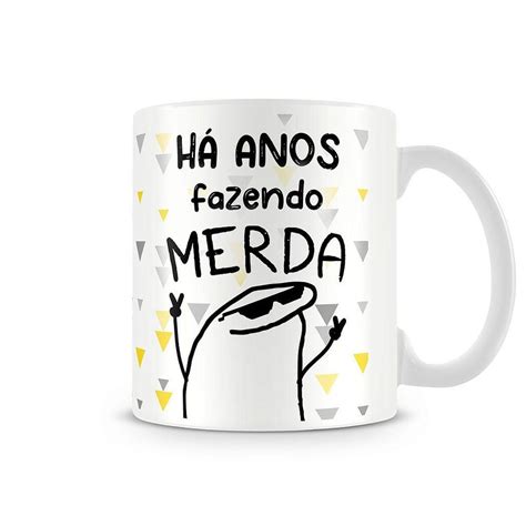 Caneca Meme Flork Há Anos Fazendo M 325 ml KaBuM