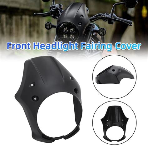 79u For Honda Rebel Cmx 300 500 2017 2023 Matte Black Motorcycle Front Headlight Fairing Cover