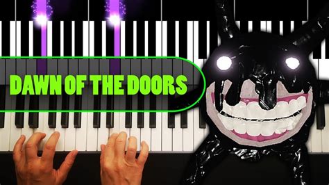 Dawn Of The Doors Roblox Doors Ost Easy Piano Tutorial Youtube