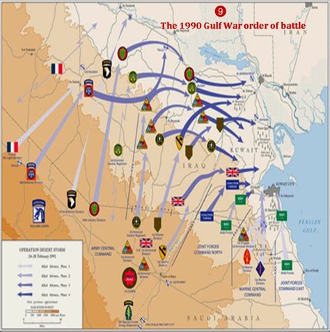 Marines Operation Desert Storm Map