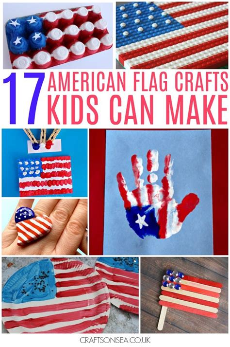 American Flag Crafts for Kids - Crafts on Sea | American flag crafts ...