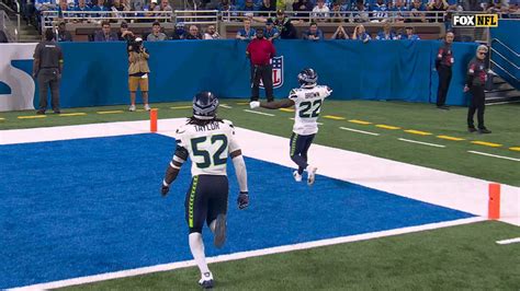 Cant Miss Play Seattle Seahawks Cornerback Tre Brown Snags Pick Six