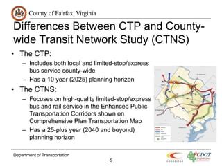 Fairfax County Comprehensive Transit Plan And Transit Development Plan