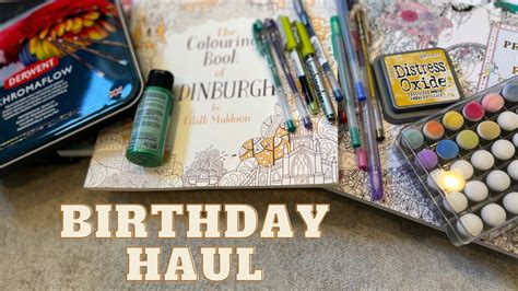 Birthday Coloring Haul 2023 Adult Coloring YouTube