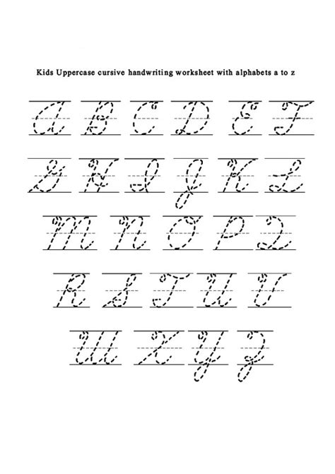 Tracing Cursive Letters Printables