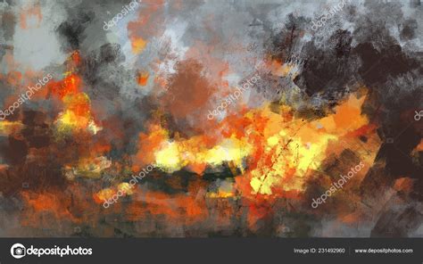 Abstract Fire Painting - Painting Photos