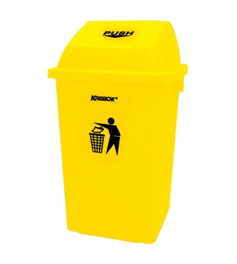 Jual Tempat Sampah Dust Bin Yellow L Krisbow Include Ppn