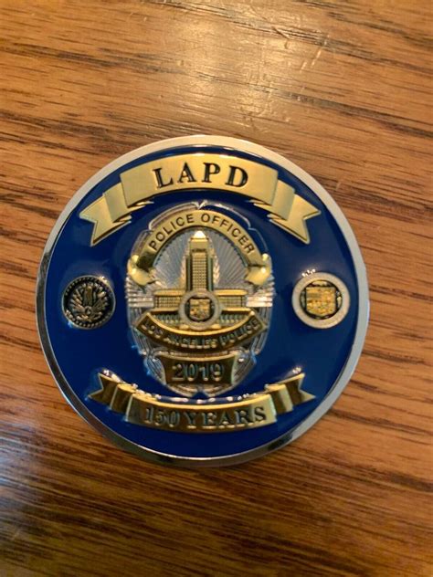 Lapd 150th Anniversary Challenge Coin Los Angeles Police Department