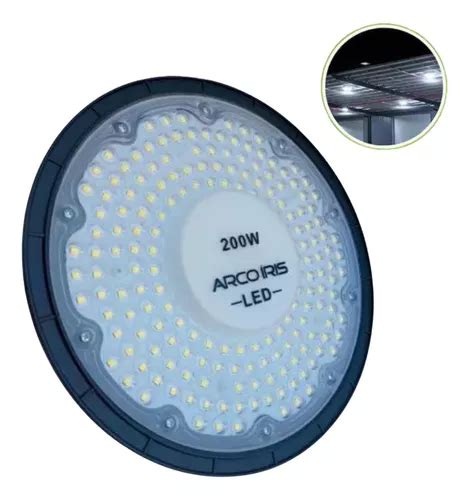 Luminária Led High Bay 200w Ufo Industrial Bivolt Galpão Frete grátis