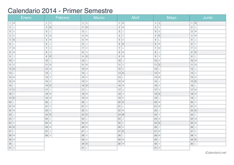 Calendario 2014 Para Imprimir