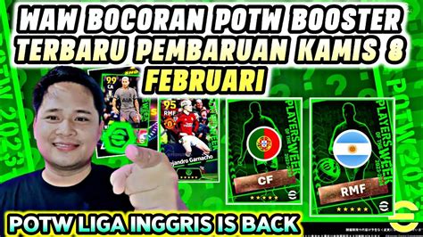 BOCORAN POTW BOOSTER TERBARU PEMBARUAN KAMIS 8 FEBRUARI POTW LIGA