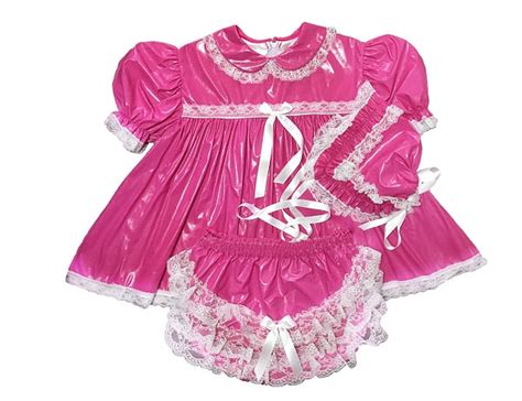 Lockable Sissy Pink Ruffle Lingerie Set Sissy Panty Shop