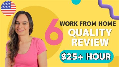 6 Quality Review Remote Work From Home Jobs 25 Hour With No Degree