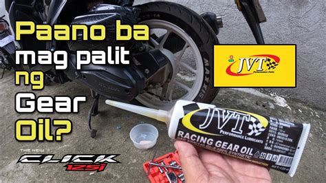 HOW TO CHANGE GEAR OIL JVT PERFORMANCE HONA CLICK125i BRENTRO