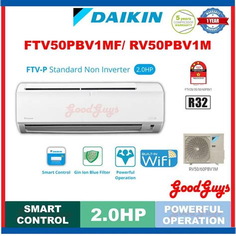 Seller S Own Fleet Daikin FTV50PB RV50PB R32 2 0HP WIFI Air