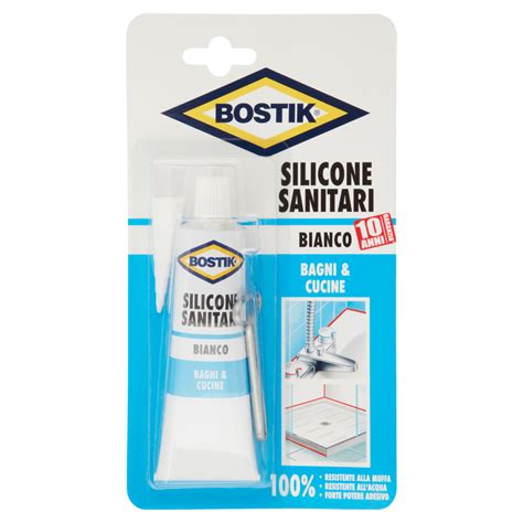 Bostik Silicone Sanitari Bianco Bagni Cucine 60 Ml Carrefour