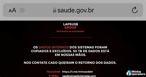 Site do Ministério da Saúde fica fora do ar após ser invadido por hackers