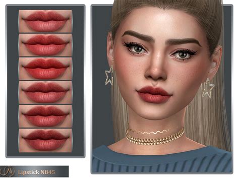 Lipstick NB45 By MSQSIMS Created For The Sims Emily CC Finds