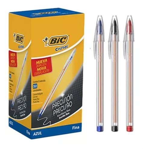 Boligrafo Birome Bic Cristal Fina 0 8mm Caja X 25 Unidades DISTRIAIRESSRL