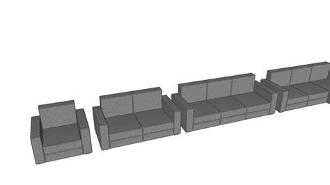 Sofa Modular 3d Warehouse