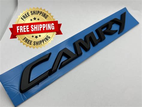 Toyota Camry Emblem Logo Letters Badge Trunk Gate Rear Black Etsy