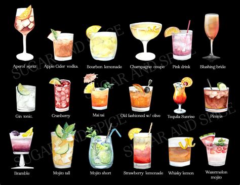 Mardi Gras Signature Drinks Sign Printable, New Orleans Cocktail Menu