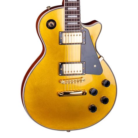 Guitarra Les Paul Tampo Maple SX EH3 GD Gold AudioDriver Instrumentos