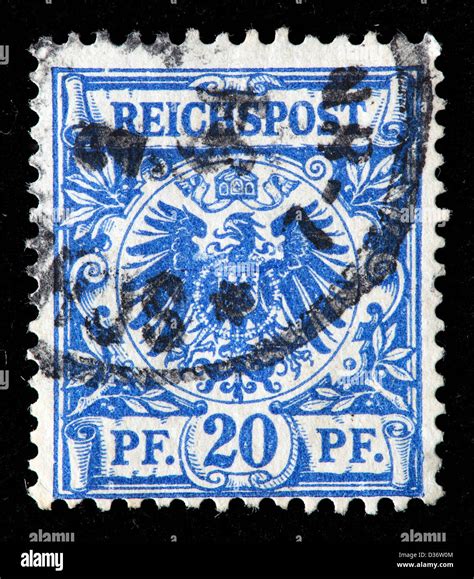 Reichspost Postage Stamp Germany 1889 Stock Photo Alamy