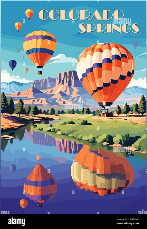 Colorado Springs Landscape Desert Stock Vector Images Alamy