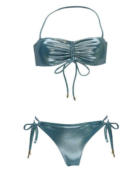 Miss Bikini Swimwear In Blue Lyst