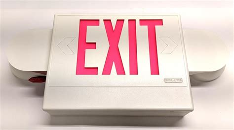 Cooper Lighting Sure Lites Led Exit Sign Emergency Light Red Green