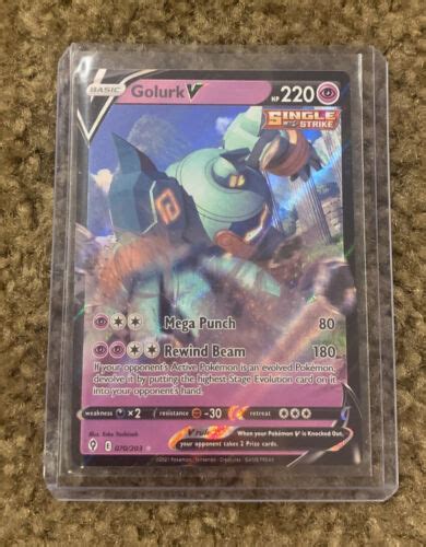 Golurk V Ultra Rare Evolving Skies Pokemon Tcg Ebay