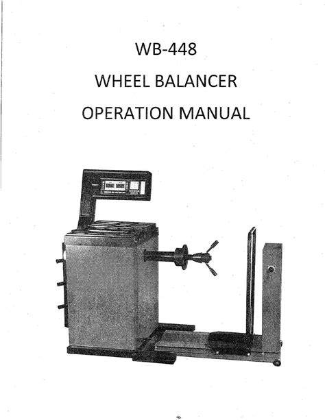 Truck wheel tire balancer manual by Pappy - Issuu