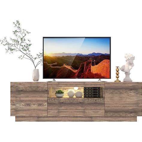 Mo Finance Bonzy Home Tv Stand With Led Lights With Pir Sensor