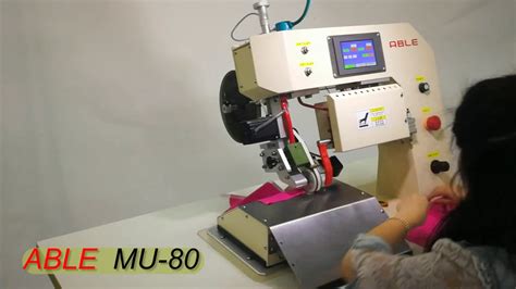 MU 80 Sewfree Tape Lay Down Ultrasonic Trimming Machine YouTube