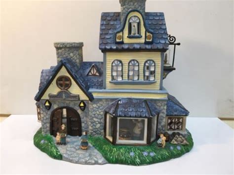 Partylite Holiday Candle Shoppe Building Porcelain Old World Village Ebay